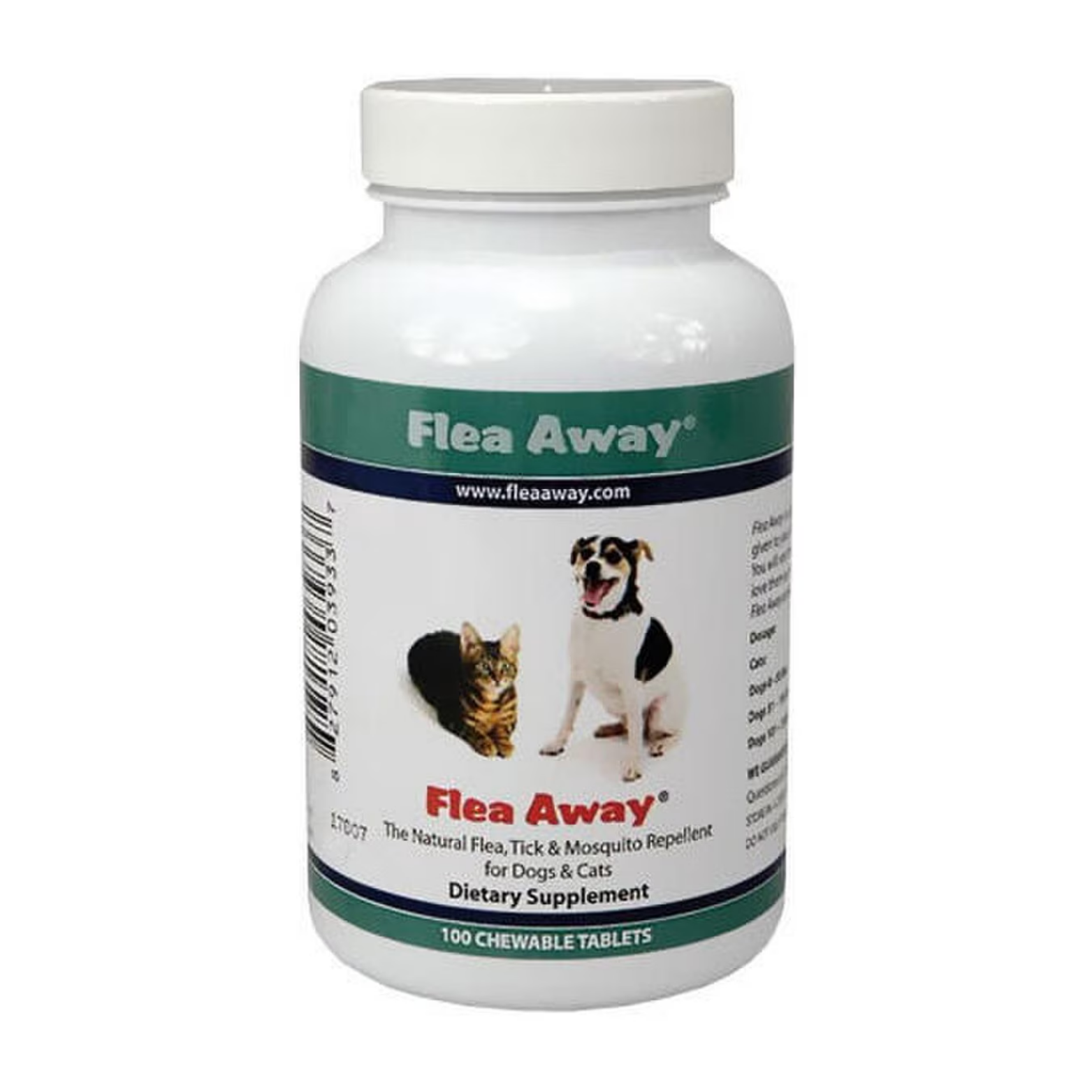 Flea Away Natural Flea, Tick, and Mosquito Repellent Dog & Cat 100ct tablets