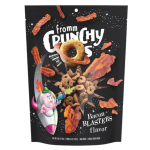 Fromm Crunchy O's Bacon Blasters Dog Treats, 6-oz bag