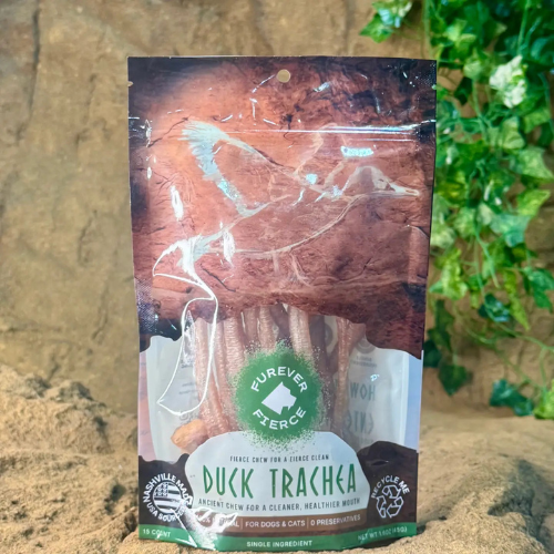Furever Fierce Duck Trachea Bag of 15 Dog Chews