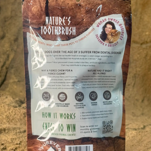 Furever Fierce Duck Trachea Bag of 15 Dog Chews
