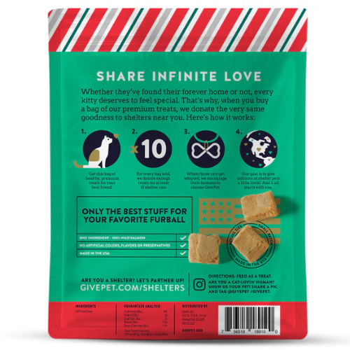 GivePet Naughty or Mice Freeze-Dried Salmon Cat Treats, 1 oz