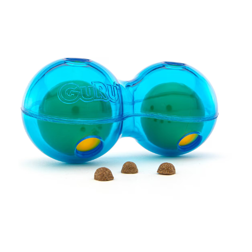 Guru Duo Ball Treat Dispensing Dog Toy, Medium