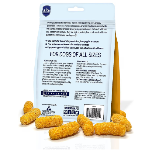 Himalayan Barkeetos Grain-Free Cheese Crunchy Dog Treats