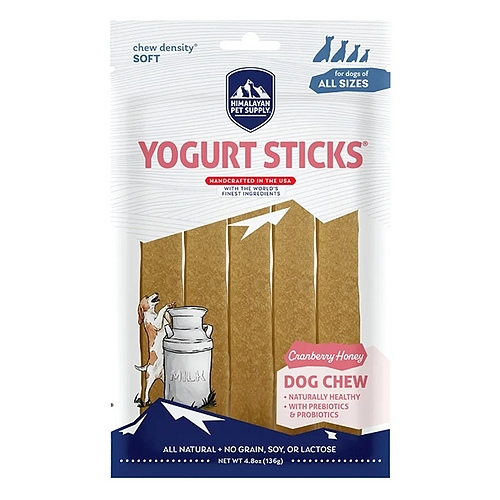 Himalayan Yogurt Sticks Cranberry Honey Dog Treats 4.8 oz
