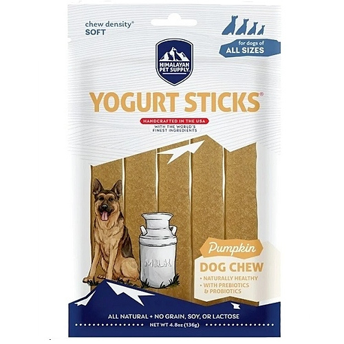 Himalayan Yogurt Sticks Pumpkin Dog Treats 4.8 oz