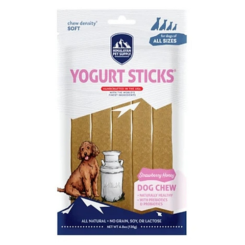 Himalayan Yogurt Sticks Strawberry Honey Dog Treats 4.8 oz