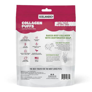 Icelandic+ Beef Collagen Puffs Bites with Kelp For Dogs - Mutts & Co.