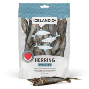 Icelandic+ Dehydrated Whole Herring Fish Dog Treats 3 oz - Mutts & Co.