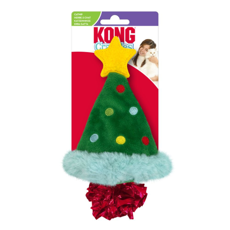 KONG Cat Holiday Crackles Christmas Tree
