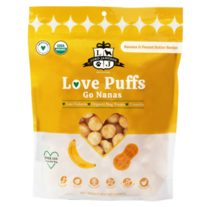 Lord Jameson Love Puffs Go Nanas Organic Dog Treats 4 oz