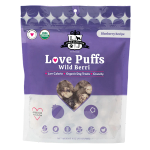 Lord Jameson Love Puffs Wild Berri Organic Dog Treats 4 oz