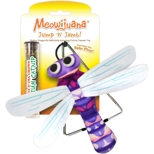Meowijuana Door Jump 'n' Jamb Dragonfly Toy