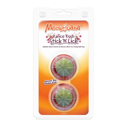 Meowijuana Kalico Kush Stick 'n' Lick Compressed Catnip 2ct