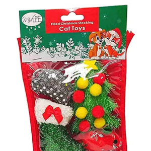 Midlee Designs Cat Christmas Stocking with 14 toys Cat Toy - Mutts & Co.