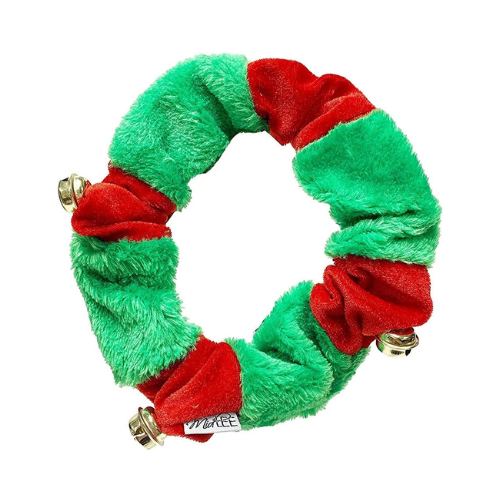 Midlee Designs Christmas Plush Bell Collar for Dogs