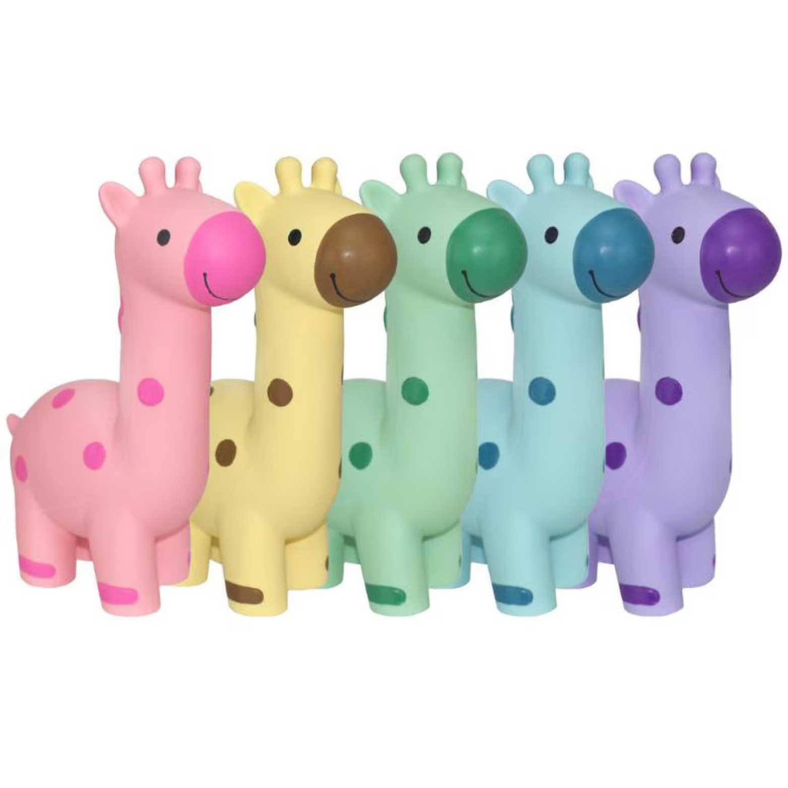 Multipet MiniPet Latex Giraffe 5.75" Dog Toy Assorted Colors