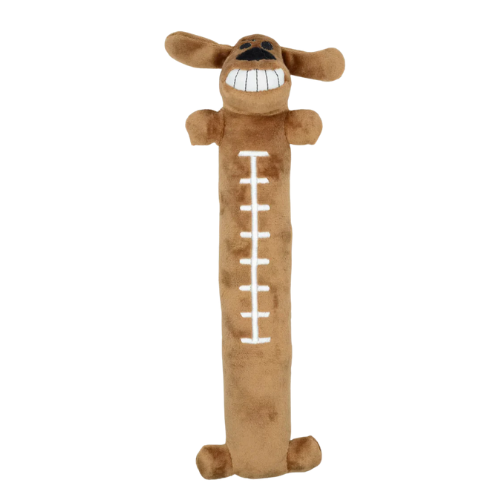 Multipet Tailgate Football Loofa Plush Dog Toy 12”