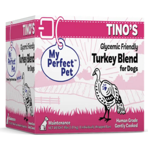 My Perfect Pet Tino's Low Glycemic Turkey Grain Free Blend Gently Cooked Dog Food 3.5 lbs - Mutts & Co.