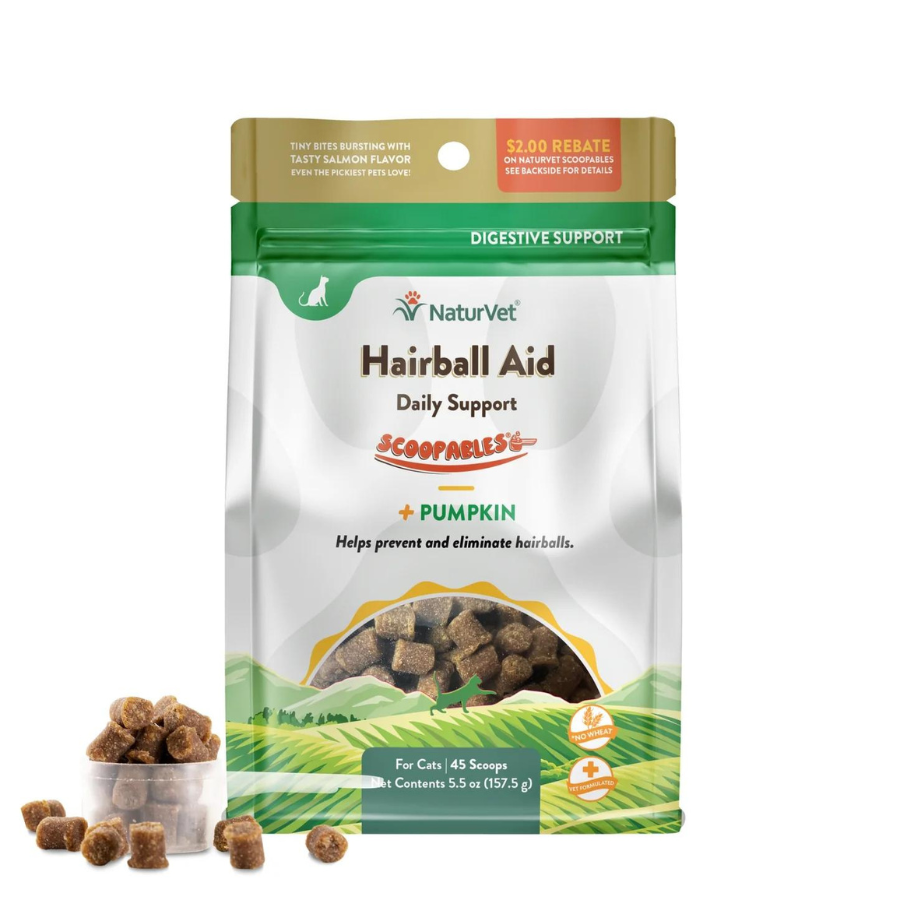 NaturVet Scoopables Hairball Aid Cat Chews 5.5 oz - Mutts & Co.