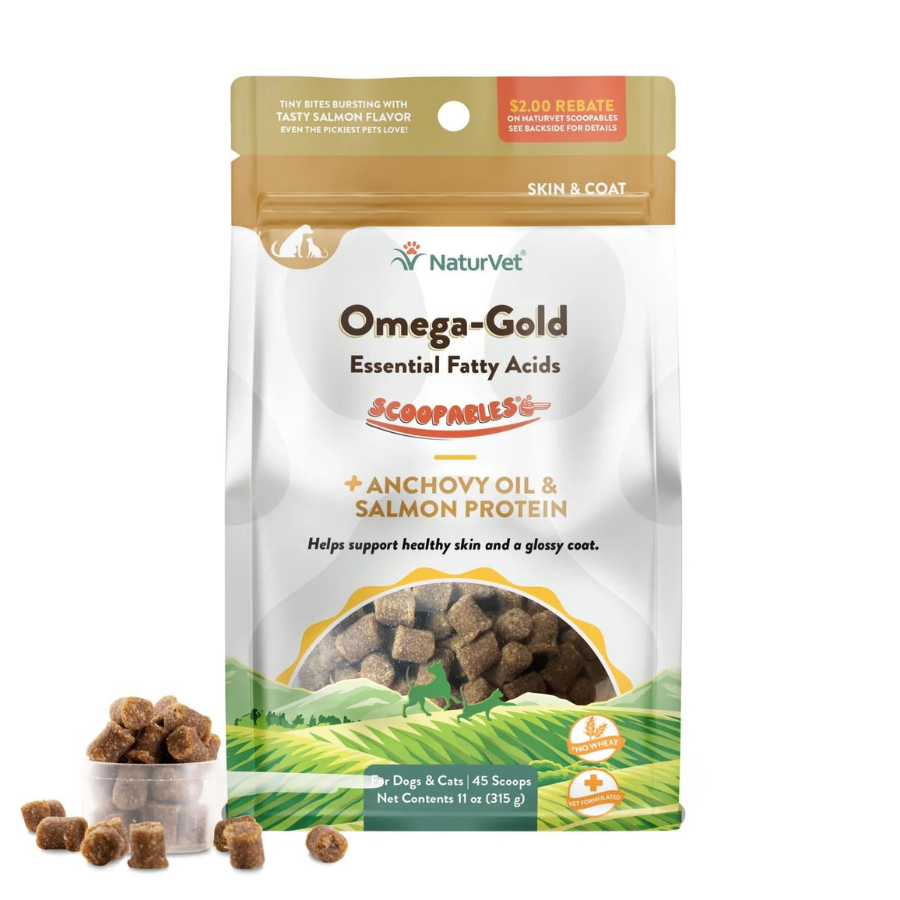 NaturVet Scoopables Omega Gold Cat & Dog Chews 11 oz - Mutts & Co.
