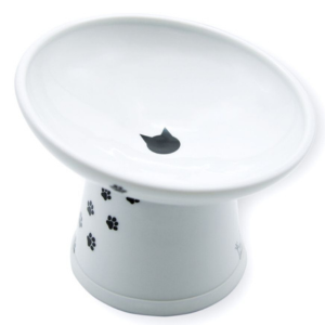 Necoichi Tilted Stress Free Raised Cat Food Bowl - Mutts & Co.