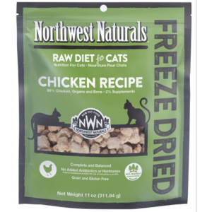 Northwest Naturals Freeze-Dried Chicken Nibbles Cat Food 11 oz - Mutts & Co.