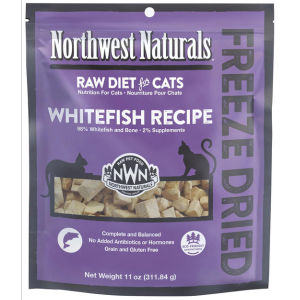 Northwest Naturals Freeze-Dried Whitefish Nibbles Cat Food 11 oz - Mutts & Co.