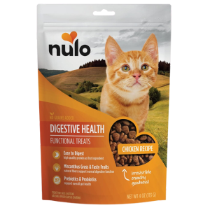 Nulo Functional Grain Free Digestive Health Chicken Cat treats 4 oz