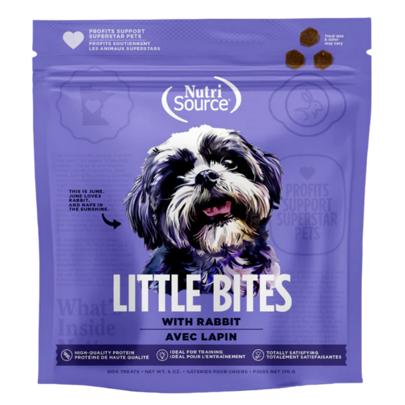 Nutrisource Little Bites Rabbit Dog Treats 6oz