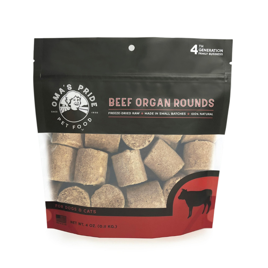Oma's Pride Beef Organ Rounds Freeze-Dried Dog & Cat Treats