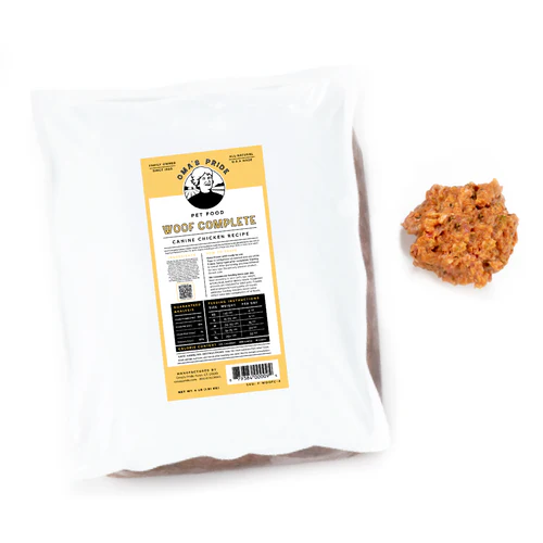 Oma's Pride Woof Complete Chicken Raw Frozen Dog Food
