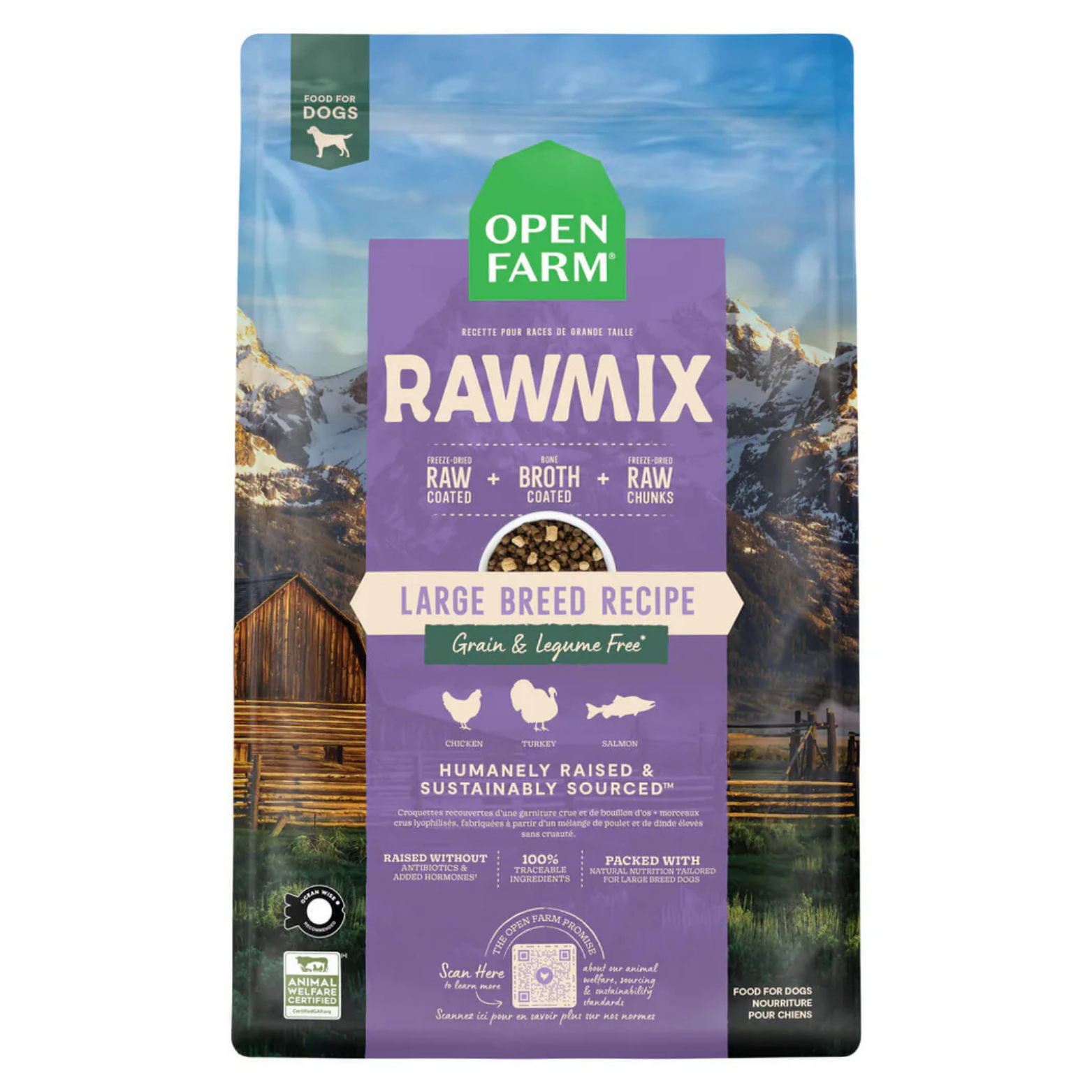 Open Farm Grain-Free Rawmix Large Breed Recipe Dry Dog Food