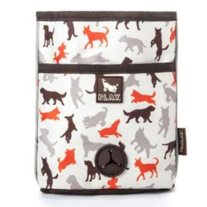 P.L.A.Y. Pet Lifestyle and You Scout & About Deluxe Training Pouch Vanilla - Mutts & Co.