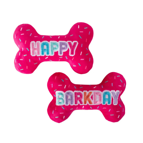 Pet Shop by Fringe Studio It's My Barkday 2-Piece Set Plush Dog Toy