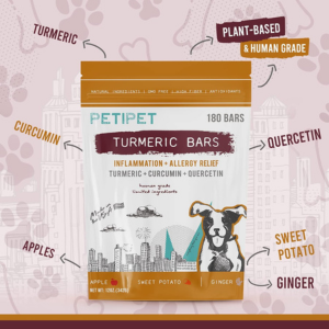 Petipet Turmeric Bars Inflammation & Allergy Dog Supplement - Mutts & Co.