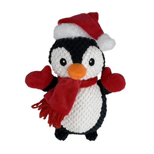 Petlou Christmas Penguin Dog Toy, 8"