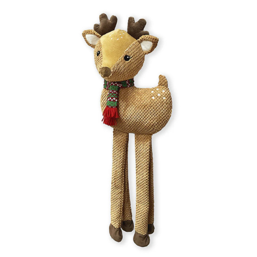 Petlou Holiday Long-legged Deer Dog Toy, 32"