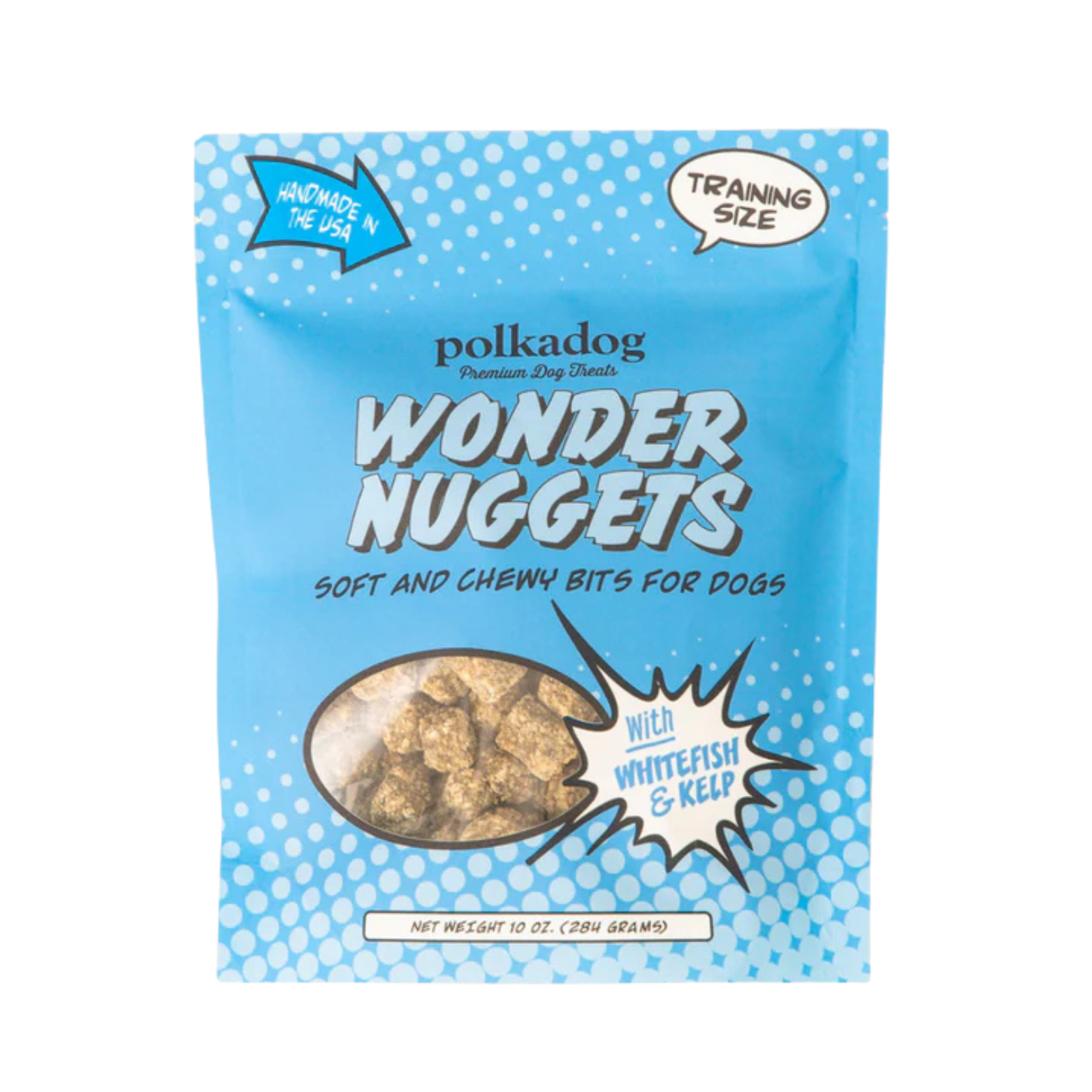 Polka Dog Wonder Nuggets Whitefish & Kelp Soft & Chewy Dog Treats, 10-oz bag