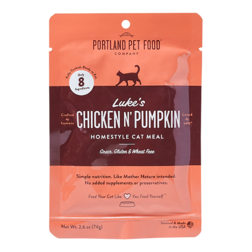 Portland Pet Gently Cooked Luke's Chicken & Pumpkin Cat Food 2.6oz