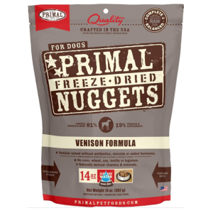 Primal Nuggets Venison Formula Freeze-Dried Dog Food - Mutts & Co.