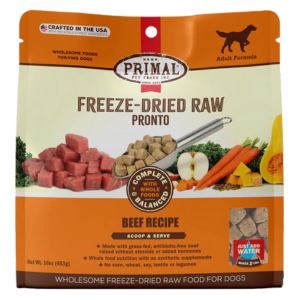 Primal Pronto Beef Formula Freeze-Dried Dog Food