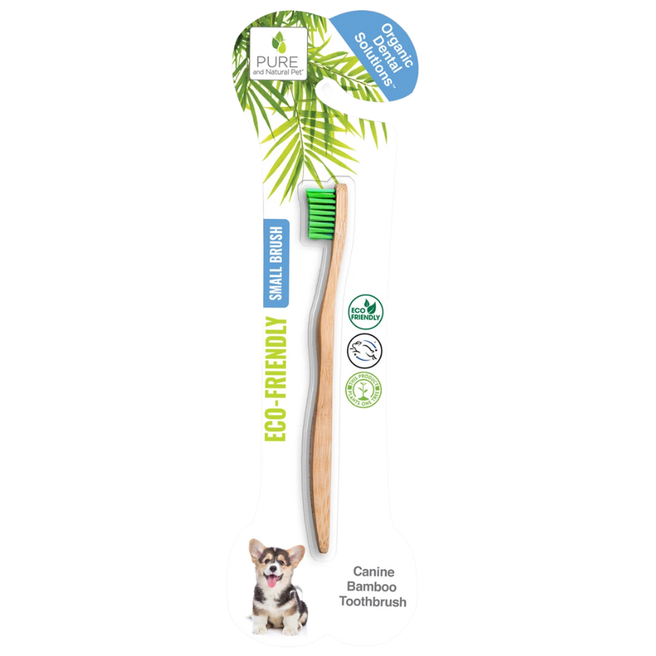 Pure and Natural Pet Organic Dental Solutions Bamboo Toothbrush