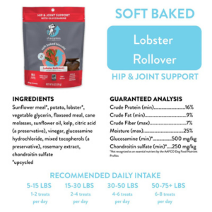 Shameless Pets Soft-Baked Lobster Rollover Biscuits for Dogs, 6oz