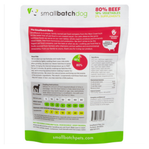 Small Batch Beef Lightly Cooked Dog Food