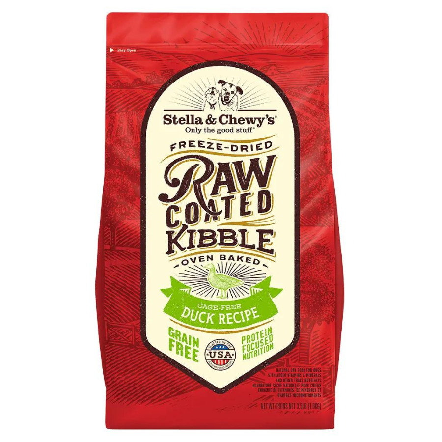 Stella & Chewy's Cage-Free Duck Recipe Raw Coated Kibble Dry Dog Food - Mutts & Co.