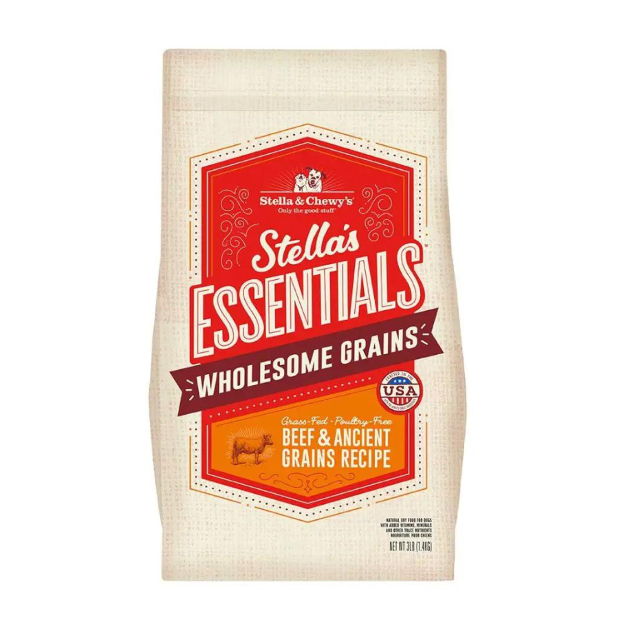 Stella & Chewy's Essentials Grass-Fed Beef & Ancient Grains Recipe Dog Food - Mutts & Co.