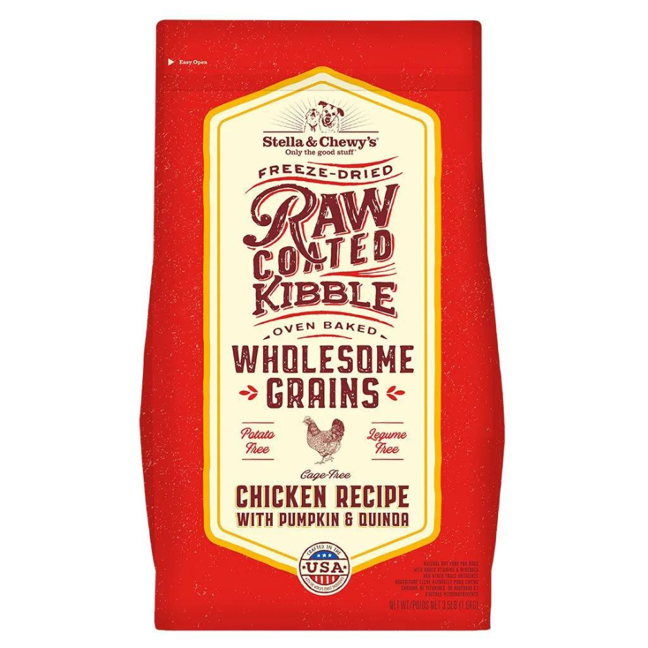 Stella & Chewy's Wholesome Grain Cage-Free Chicken Recipe Raw Coated Baked Kibble Dog Food
