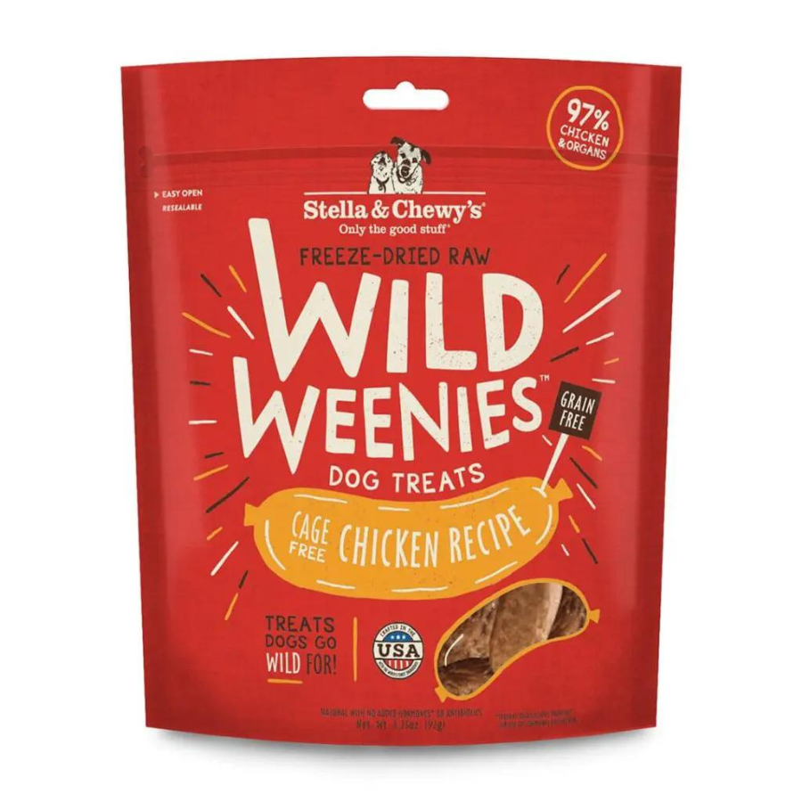 Stella & Chewy's Wild Weenies Cage-Free Chicken Recipe Freeze-Dried Dog Treats 3.25 oz - Mutts & Co.