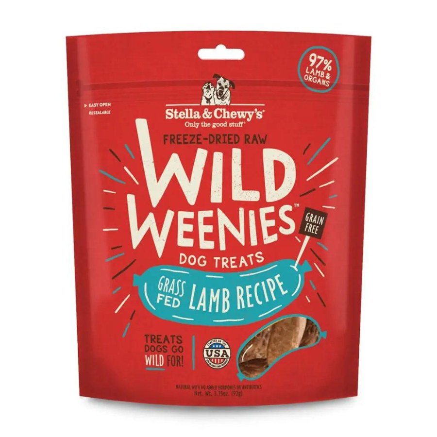 Stella & Chewy's Wild Weenies Grass-Fed Lamb Recipe Freeze-Dried Dog Treats 3.25 oz - Mutts & Co.