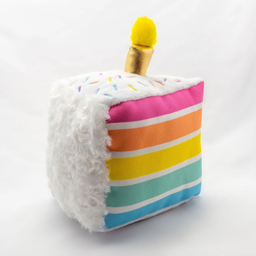 Thoozypet Birthday 5-Layer Cake Plush Dog Toys 8"